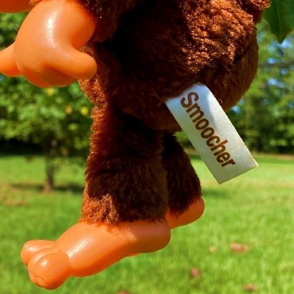 Vintage Russ Berrie Monkey SMOOCHER Valentine Stuffed Animal Plush 7"Hanging Toy - Picture 8 of 10